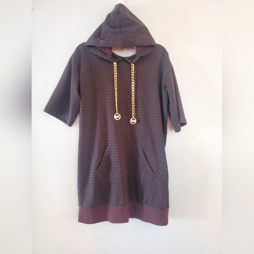 MICHAEL  Michael Kors Logo Hoodie Dress